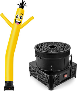 10FT Tall Inflatable Tube Man Set with 3/4 HP Weather-Resistant Blower-Gold - goodeny