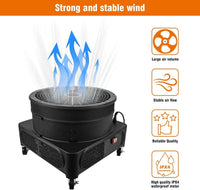 1.5HP Air Blower 1100W for Inflatables (18''Diameter)For 15FT/20FT Inflatable Tube Man - goodeny