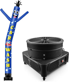 20FT Tall Inflatable Tube Man Car Wash Wacky Wavy Dancing Guy with 1.5 HP Weather-Resistant Blower (18''Diameter) for Outdoor Decoration Advertising Business Promotion - goodeny