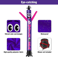 20FT Tall Nails & Spa Waving Inflatable Tube Man(Blower Not Included) - goodeny