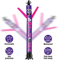 20FT Tall Nails & Spa Waving Inflatable Tube Man(Blower Not Included) - goodeny