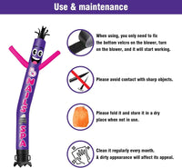 20FT Tall Nails & Spa Waving Inflatable Tube Man(Blower Not Included) - goodeny