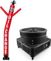 20FT Tall Oil Change Inflatable Tube Man Set with 1.5 HP Weather-Resistant Blower - goodeny