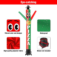 20FT Tall Pizza 01 Waving Inflatable Tube Man(Blower Not Included) - goodeny
