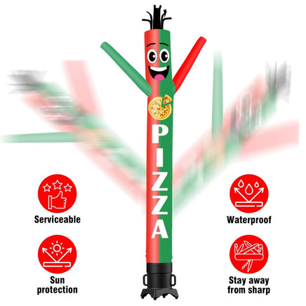 20FT Tall Pizza 01 Waving Inflatable Tube Man(Blower Not Included) - goodeny