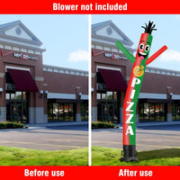 20FT Tall Pizza 01 Waving Inflatable Tube Man(Blower Not Included) - goodeny