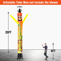 6 10 15 20FT Tall Iced Tea Waving Inflatable Tube Man(Blower Not Included)