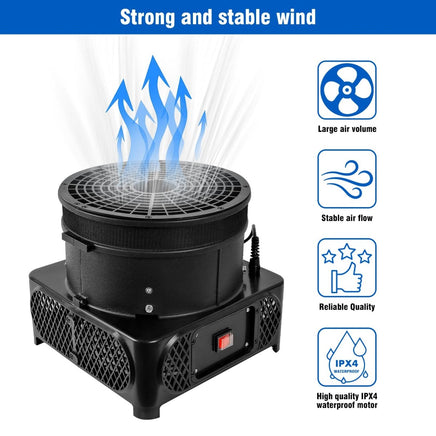 3/4 HP Inflatable Tube Man 550W Air Blower Fan (12''Diameter) - goodeny