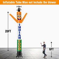 6 10 15 20FT Tall Indian Food Waving Inflatable Tube Man(Blower Not Included)