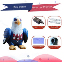 4th of July Bald Eagle LED Inflatable Yard decorations - goodeny
