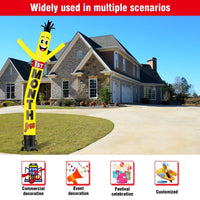 6 10 15 20FT Tall 1st Month Free Waving Inflatable Tube Man(Blower Not Included) - goodeny