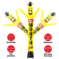 6 10 15 20FT Tall 1st Month Free Waving Inflatable Tube Man(Blower Not Included) - goodeny