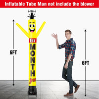 6 10 15 20FT Tall 1st Month Free Waving Inflatable Tube Man(Blower Not Included) - goodeny