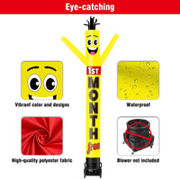6 10 15 20FT Tall 1st Month Free Waving Inflatable Tube Man(Blower Not Included) - goodeny