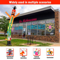 6 10 15 20FT Tall Aguas Frescas Waving Inflatable Tube Man(Blower Not Included) - goodeny