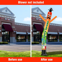 6 10 15 20FT Tall Aguas Frescas Waving Inflatable Tube Man(Blower Not Included) - goodeny