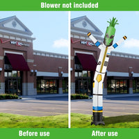 6 10 15 20FT Tall Alien Waving Inflatable Tube Man(Blower Not Included) - goodeny