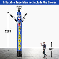 6 10 15 20FT Tall Alignment Waving Inflatable Tube Man(Blower Not Included) - goodeny