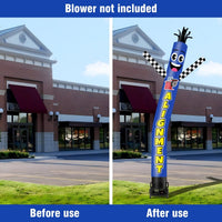 6 10 15 20FT Tall Alignment Waving Inflatable Tube Man(Blower Not Included) - goodeny