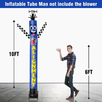 6 10 15 20FT Tall Alignment Waving Inflatable Tube Man(Blower Not Included) - goodeny