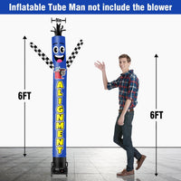 6 10 15 20FT Tall Alignment Waving Inflatable Tube Man(Blower Not Included) - goodeny