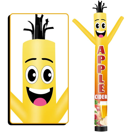 6 10 15 20FT Tall Apple Cider Waving Inflatable Tube Man(Blower Not Included) - goodeny