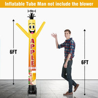 6 10 15 20FT Tall Apple Cider Waving Inflatable Tube Man(Blower Not Included) - goodeny
