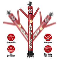 6 10 15 20FT Tall Apples Waving Inflatable Tube Man(Blower Not Included) - goodeny
