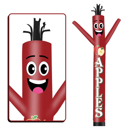 6 10 15 20FT Tall Apples Waving Inflatable Tube Man(Blower Not Included) - goodeny
