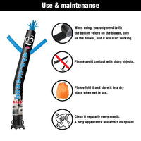 6 10 15 20FT Tall Appliance Sale Waving Inflatable Tube Man(Blower Not Included) - goodeny