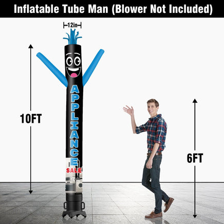 6 10 15 20FT Tall Appliance Sale Waving Inflatable Tube Man(Blower Not Included) - goodeny