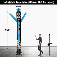 6 10 15 20FT Tall Appliance Sale Waving Inflatable Tube Man(Blower Not Included) - goodeny
