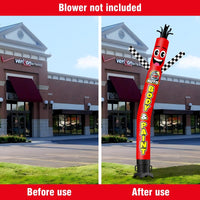 6 10 15 20FT Tall Auto Body & Paint Waving Inflatable Tube Man(Blower Not Included) - goodeny