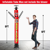 6 10 15 20FT Tall Auto Body & Paint Waving Inflatable Tube Man(Blower Not Included) - goodeny