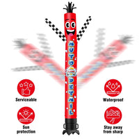 6 10 15 20FT Tall Auto Detail Waving Inflatable Tube Man(Blower Not Included) - goodeny