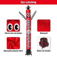 6 10 15 20FT Tall Auto Detail Waving Inflatable Tube Man(Blower Not Included) - goodeny