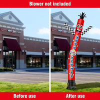 6 10 15 20FT Tall Auto Detail Waving Inflatable Tube Man(Blower Not Included) - goodeny