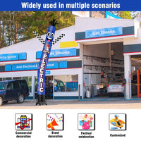 6 10 15 20FT Tall Auto Electric Waving Inflatable Tube Man(Blower Not Included) - goodeny