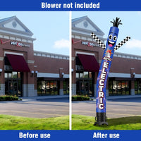 6 10 15 20FT Tall Auto Electric Waving Inflatable Tube Man(Blower Not Included) - goodeny