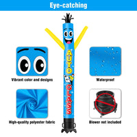 6 10 15 20FT Tall Auto Glass Waving Inflatable Tube Man(Blower Not Included) - goodeny