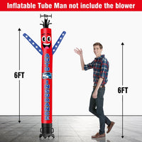 6 10 15 20FT Tall Auto Insurance Waving Inflatable Tube Man(Blower Not Included) - goodeny
