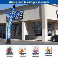 6 10 15 20FT Tall Auto Loans Waving Inflatable Tube Man(Blower Not Included) - goodeny