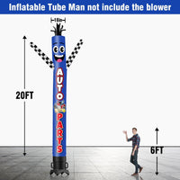 6 10 15 20FT Tall Auto Parts Waving Inflatable Tube Man(Blower Not Included) - goodeny
