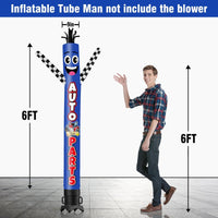 6 10 15 20FT Tall Auto Parts Waving Inflatable Tube Man(Blower Not Included) - goodeny