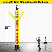 6 10 15 20FT Tall Auto Show Waving Inflatable Tube Man(Blower Not Included) - goodeny