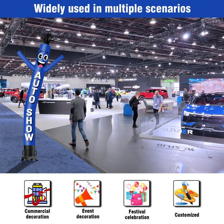 6 10 15 20FT Tall Auto Show Waving Inflatable Tube Man(Blower Not Included) - goodeny