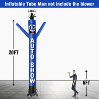 6 10 15 20FT Tall Auto Show Waving Inflatable Tube Man(Blower Not Included) - goodeny