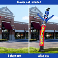 6 10 15 20FT Tall Auto Stereo Waving Inflatable Tube Man(Blower Not Included) - goodeny