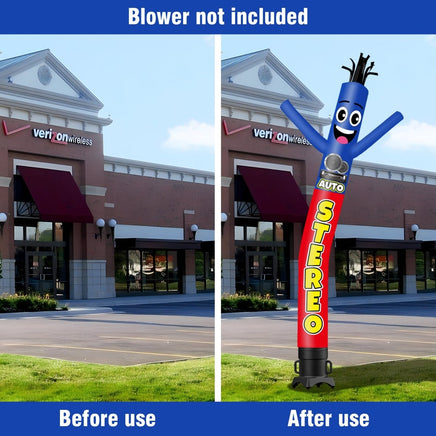 6 10 15 20FT Tall Auto Stereo Waving Inflatable Tube Man(Blower Not Included) - goodeny