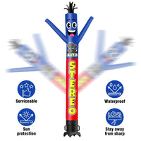 6 10 15 20FT Tall Auto Stereo Waving Inflatable Tube Man(Blower Not Included) - goodeny